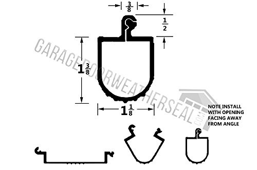 Garage Door Parts Store
 Garage Door Parts Windsor P bulb Bottom Seal 20 Seal