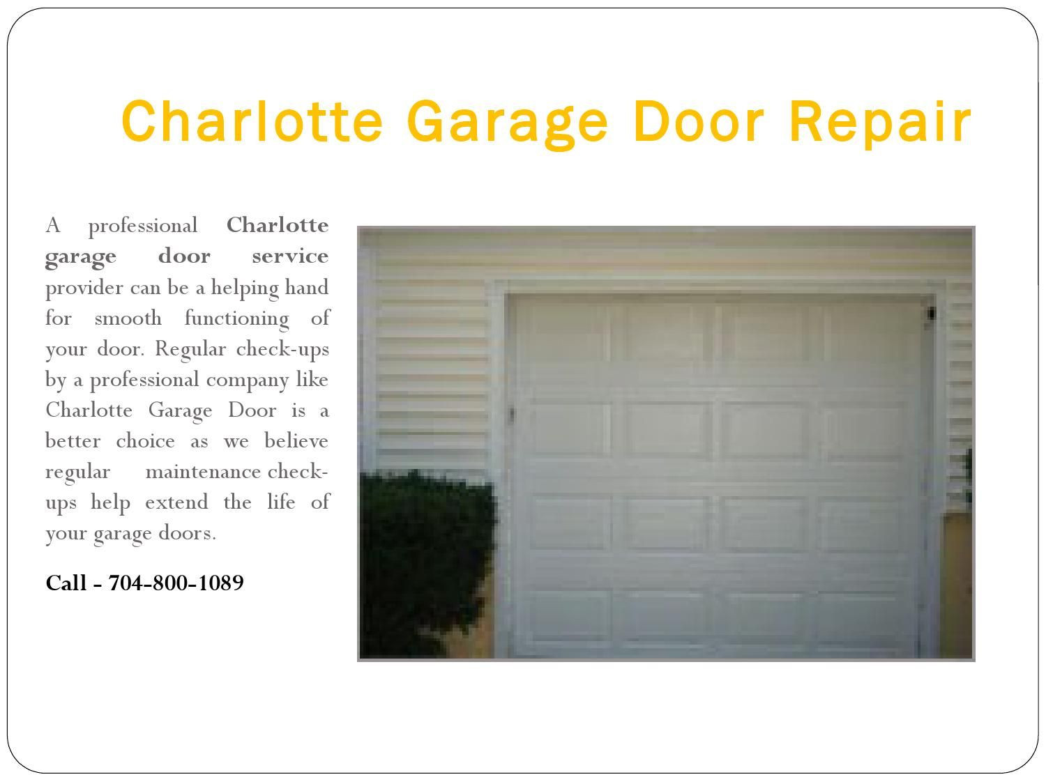 Garage Door Repairs Charlotte Nc
 Pin on Garage Door Opener Repair Charlotte NC