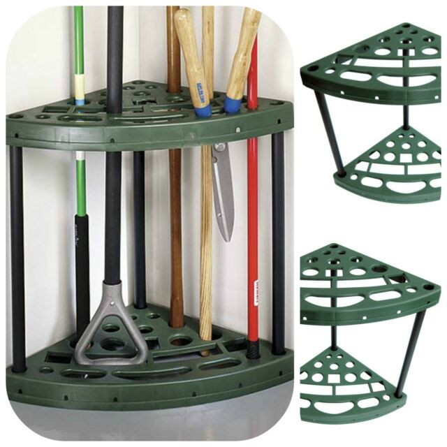 Garage Garden Tool Organizer
 Garden Yard Tool Corner Storage Rack Tools Organizer Broom