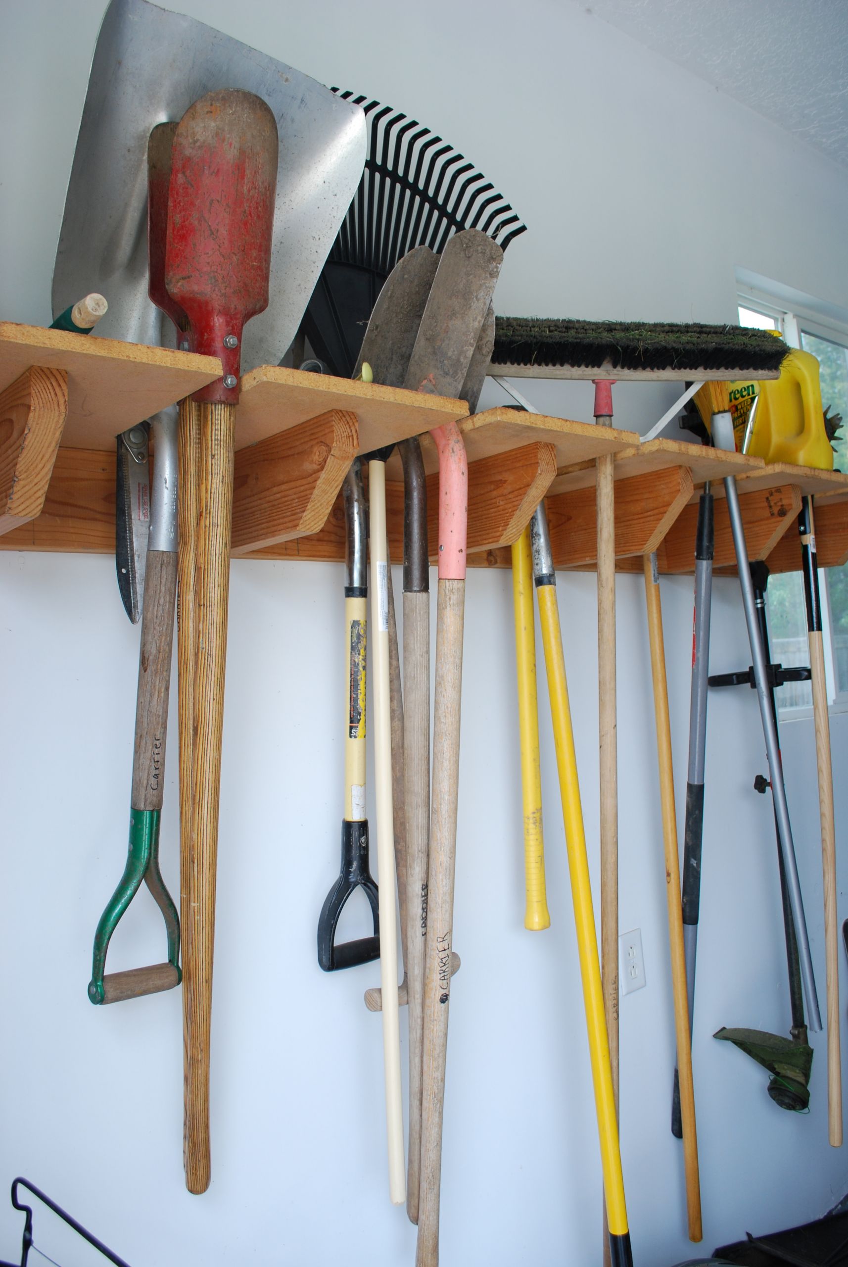 Garage Garden Tool Organizer
 garden tools