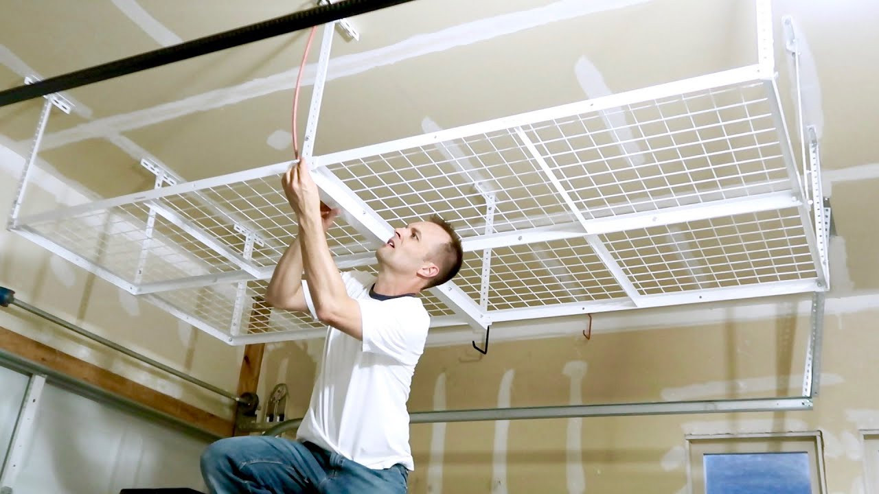 Garage Organization Racks
 How to install a Overhead Garage Storage Rack CEILING