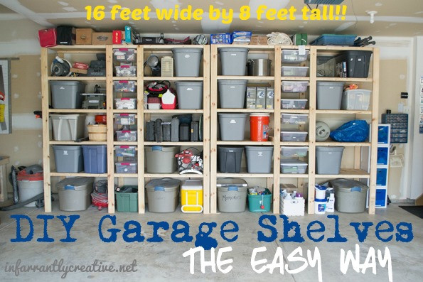 Garage Organization Shelves
 How to Build Garage Shelves