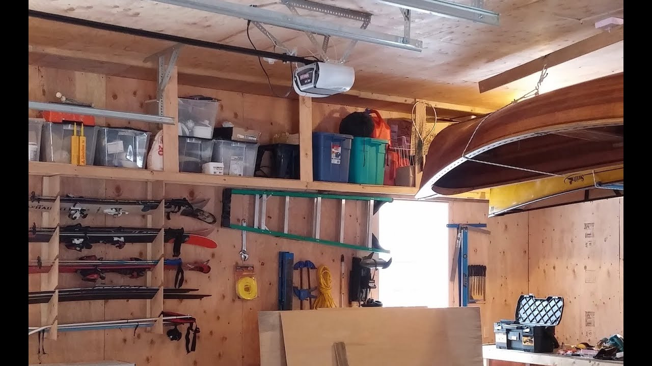 Garage Organization Shelves
 How to Build Overhead Garage Shelves for Overhead Garage