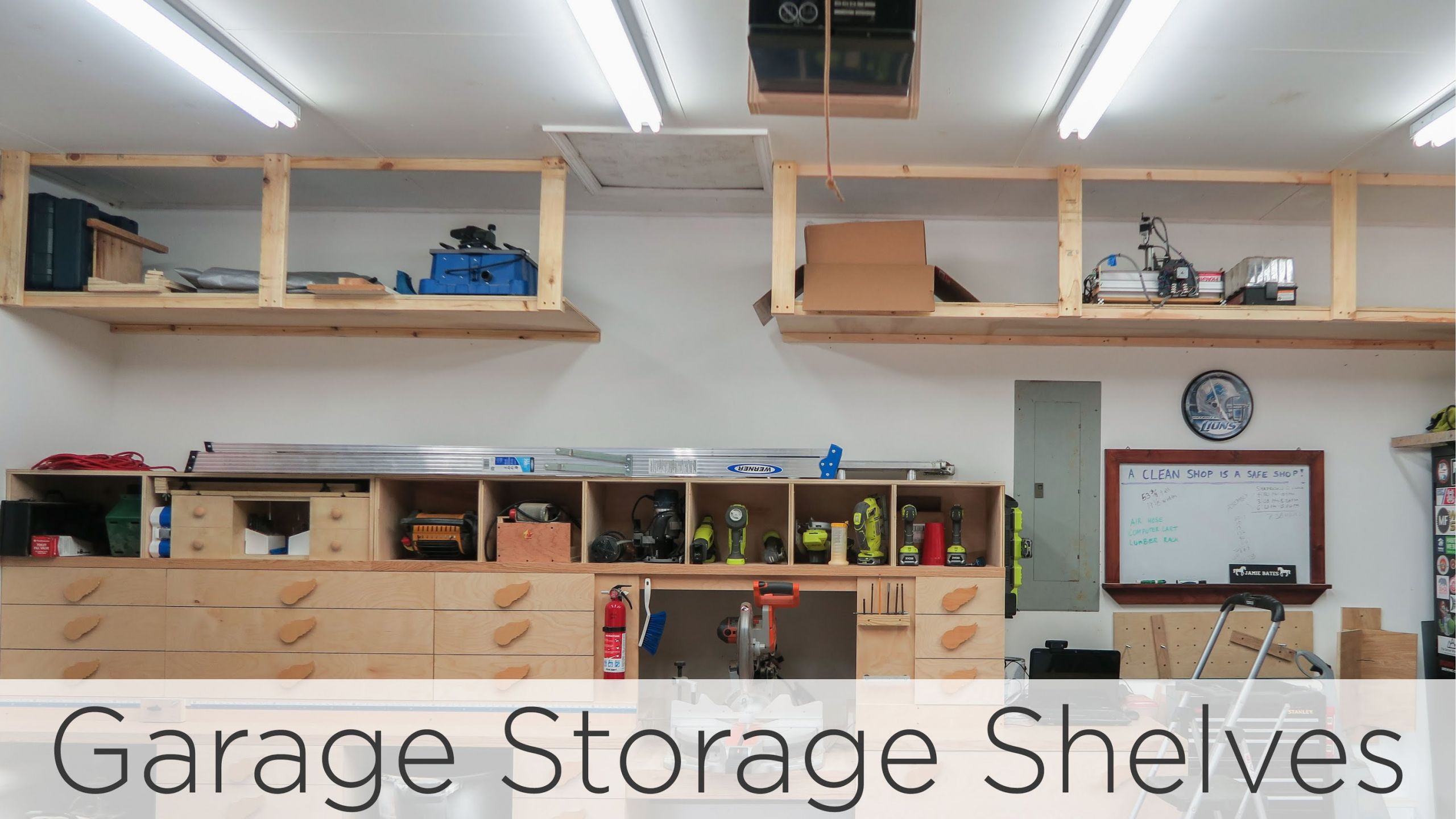 Garage Organization Shelves
 Wasted Space Garage Storage Shelves