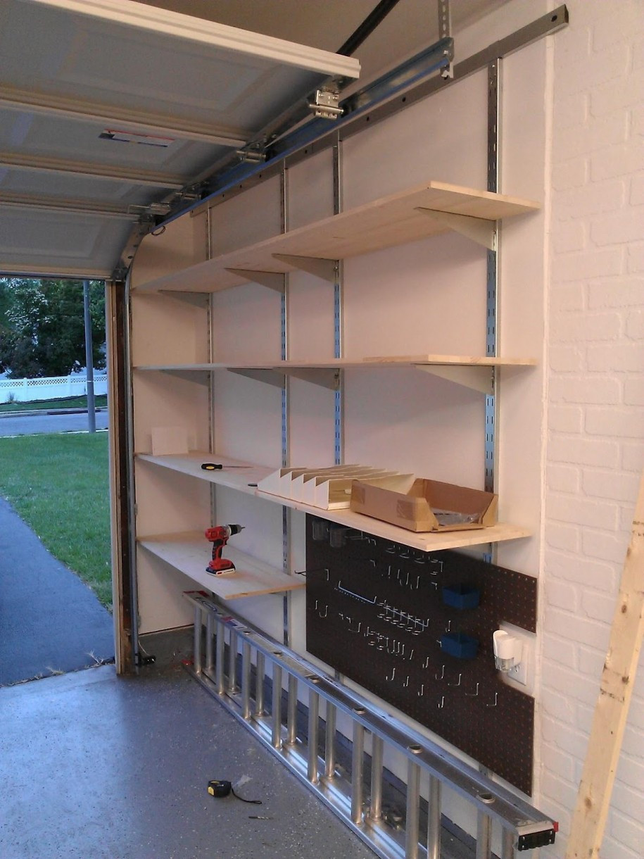 Garage Organization Shelves
 Wall Mounted Garage Shelving Decor IdeasDecor Ideas