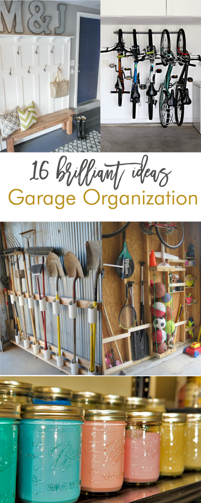 Garage Organizer Ideas
 16 Brilliant DIY Garage Organization Ideas