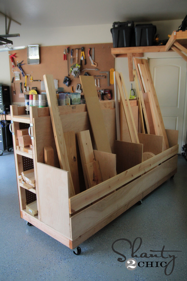 Garage Organizers Plans
 Garage Organization DIY Lumber Cart Shanty 2 Chic