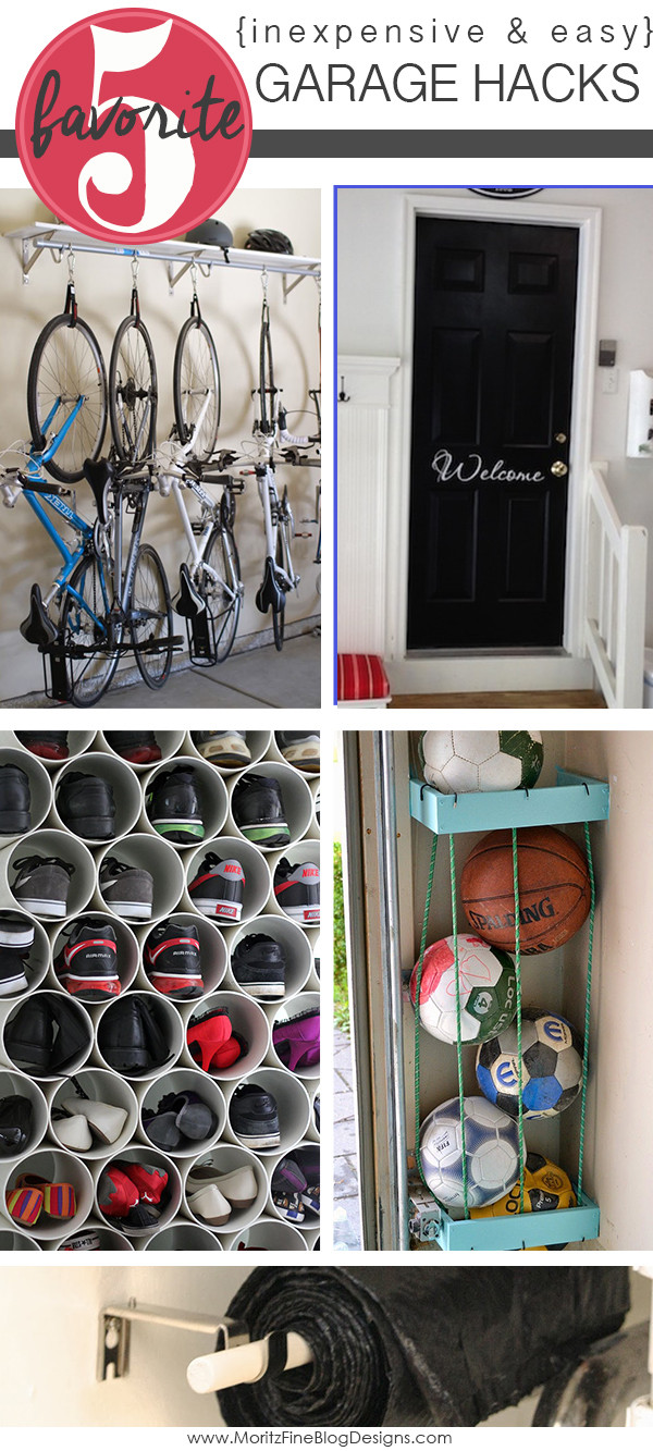 Garage Organizing Hacks
 5 Inexpensive & Easy Garage Hacks