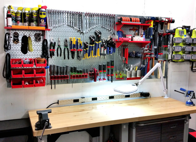 Garage Pegboard Organization
 Garage Pegboard Tool Organization with Wall Control