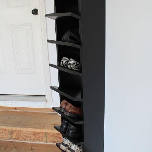 Garage Shoe Organizer
 Custom Built DIY Shoe Rack for our Garage