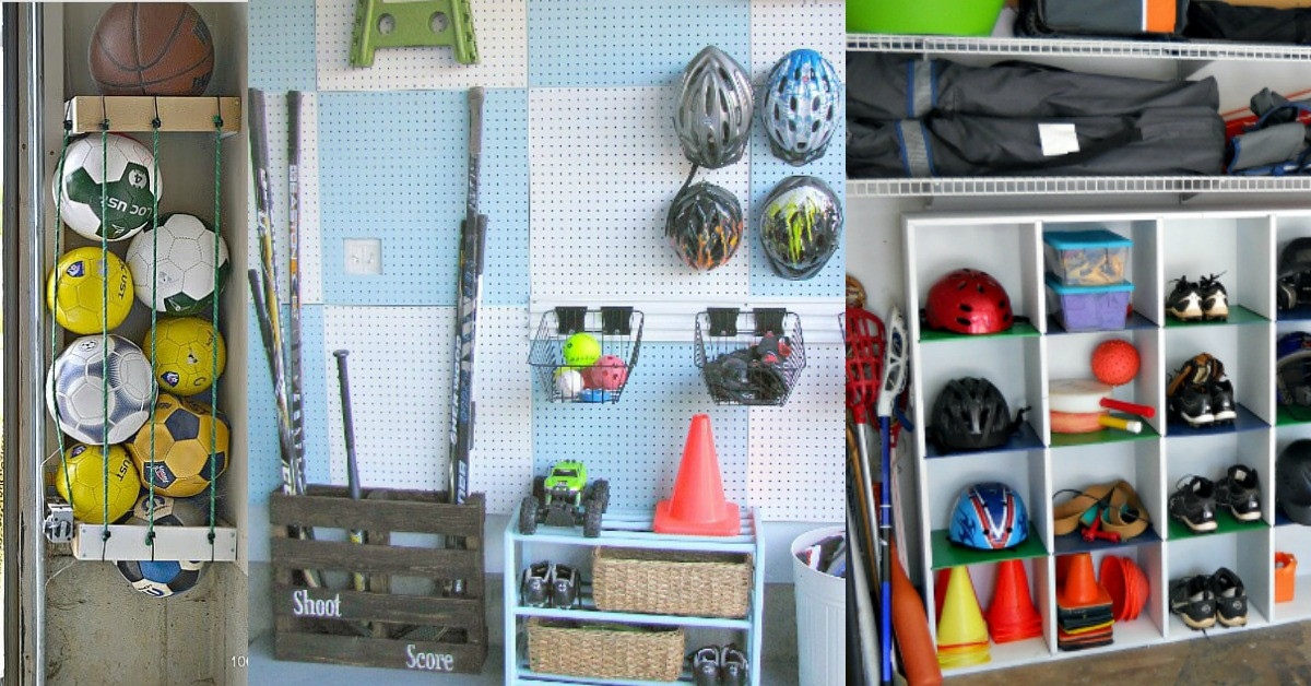 Garage Sport Organizer
 6 Amazing Sports Equipment Storage Ideas That Will Blow