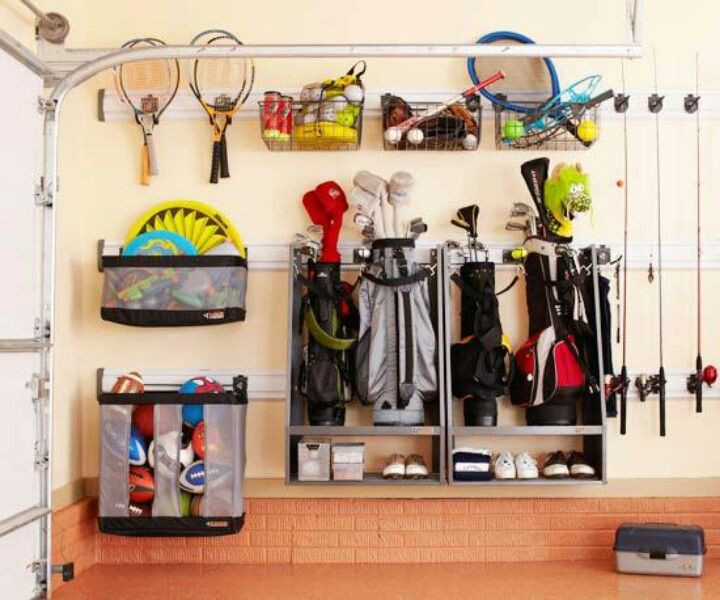 Garage Sport Organizer
 Golf Bag & sports equipment storage