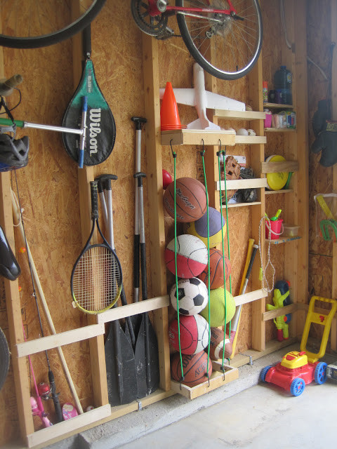 Garage Sports Organizer
 Awesome DIY Garage Organization Ideas landeelu