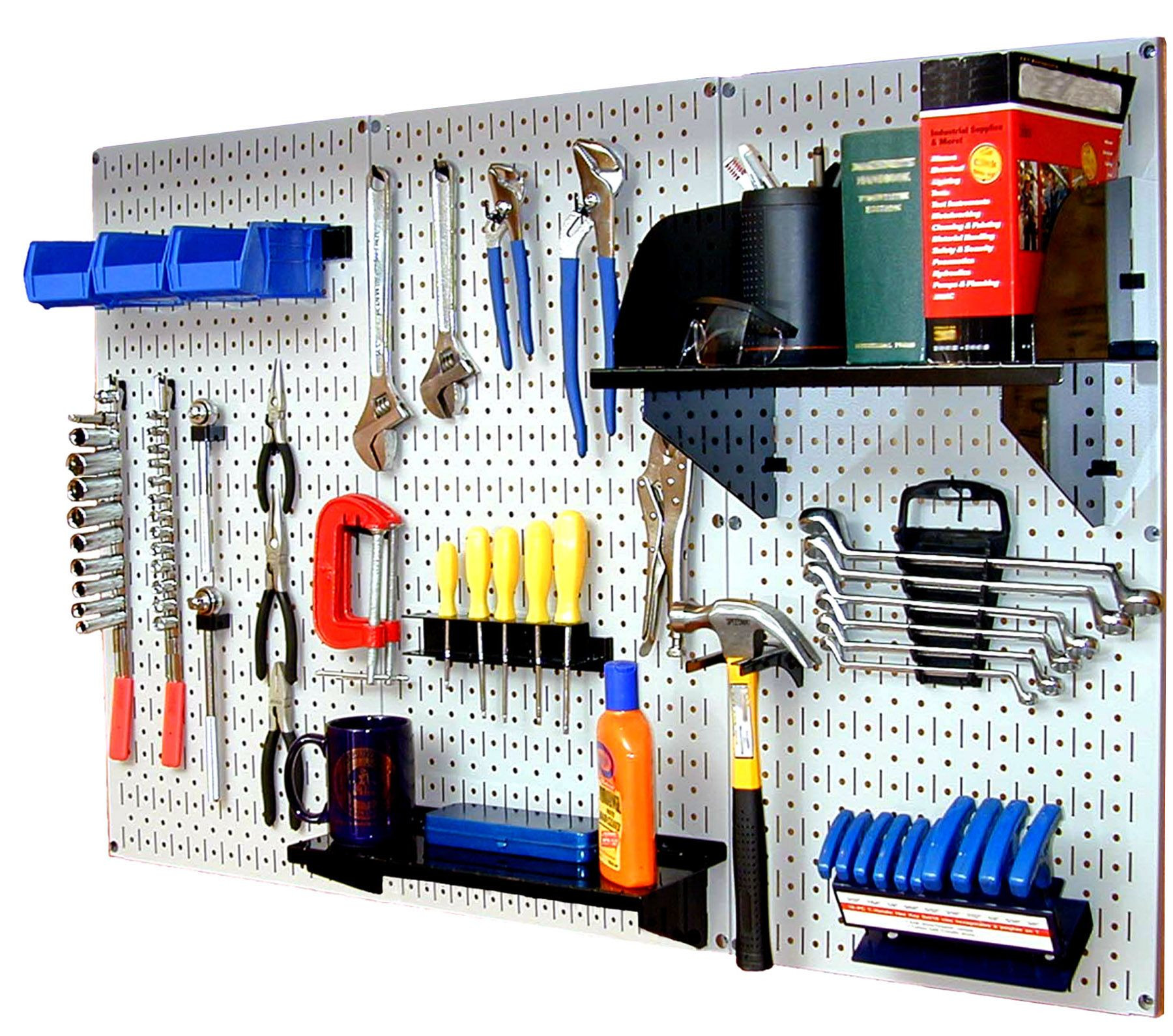 Garage Tool Organizer
 Wall Control Standard Workbench Metal Pegboard Tool