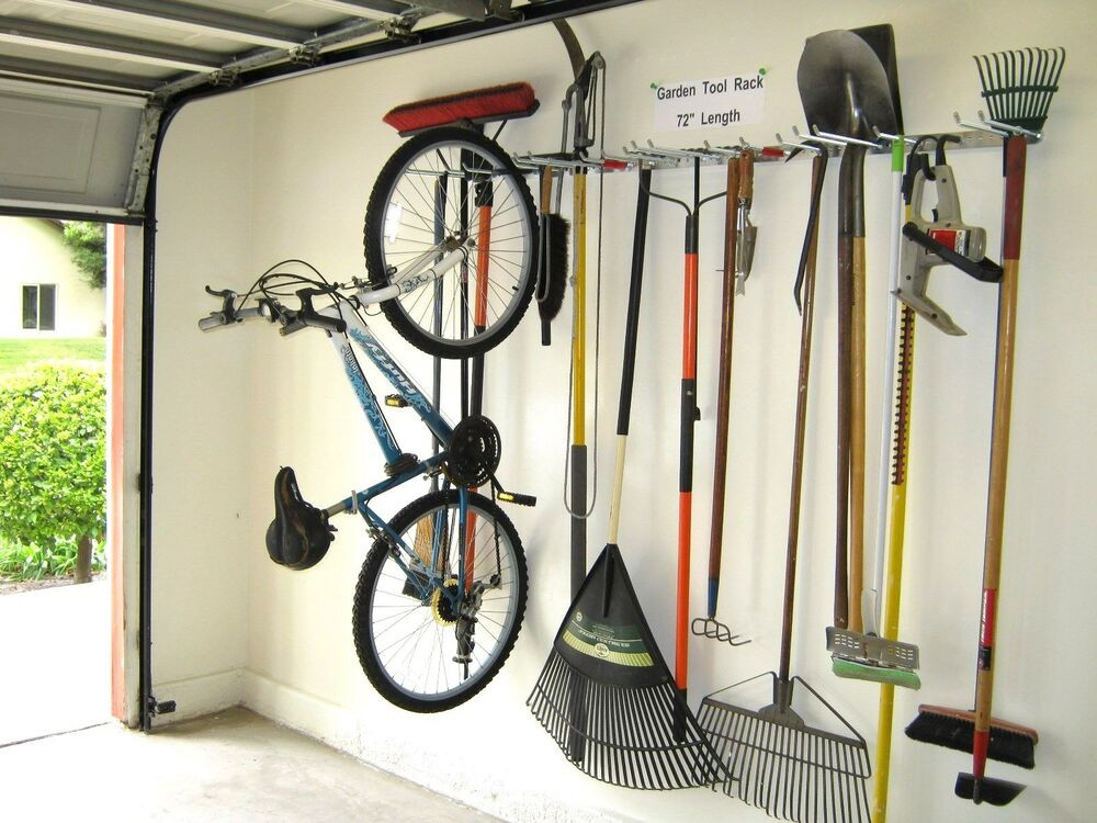 Garage Tool Organizer
 Bicycle Storage Garden Tool Rack Garage Organizer