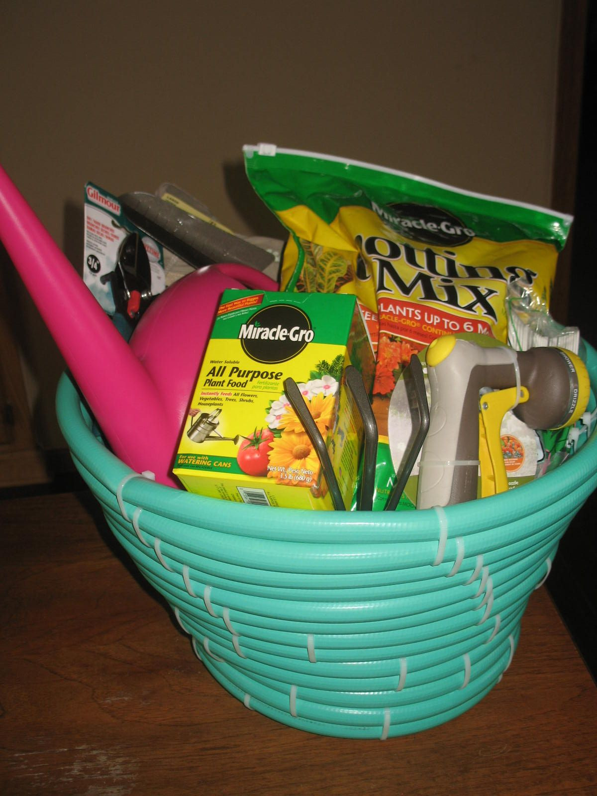 Gardening Gift Basket Ideas
 Homemade hose gardeners t basket Perfect t for the
