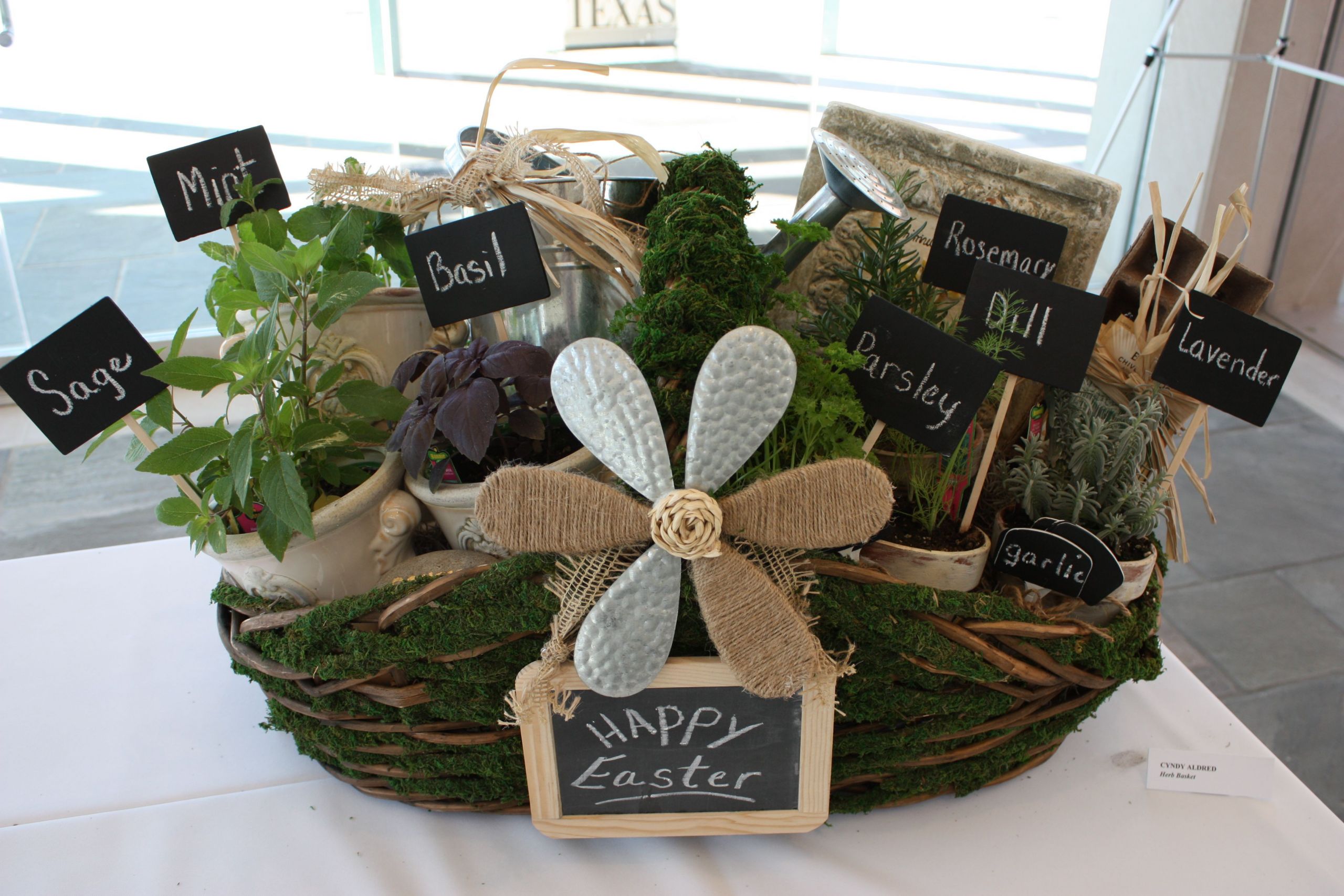 Gardening Gift Basket Ideas
 Herb Filled Moss Basket DIY Gift Idea