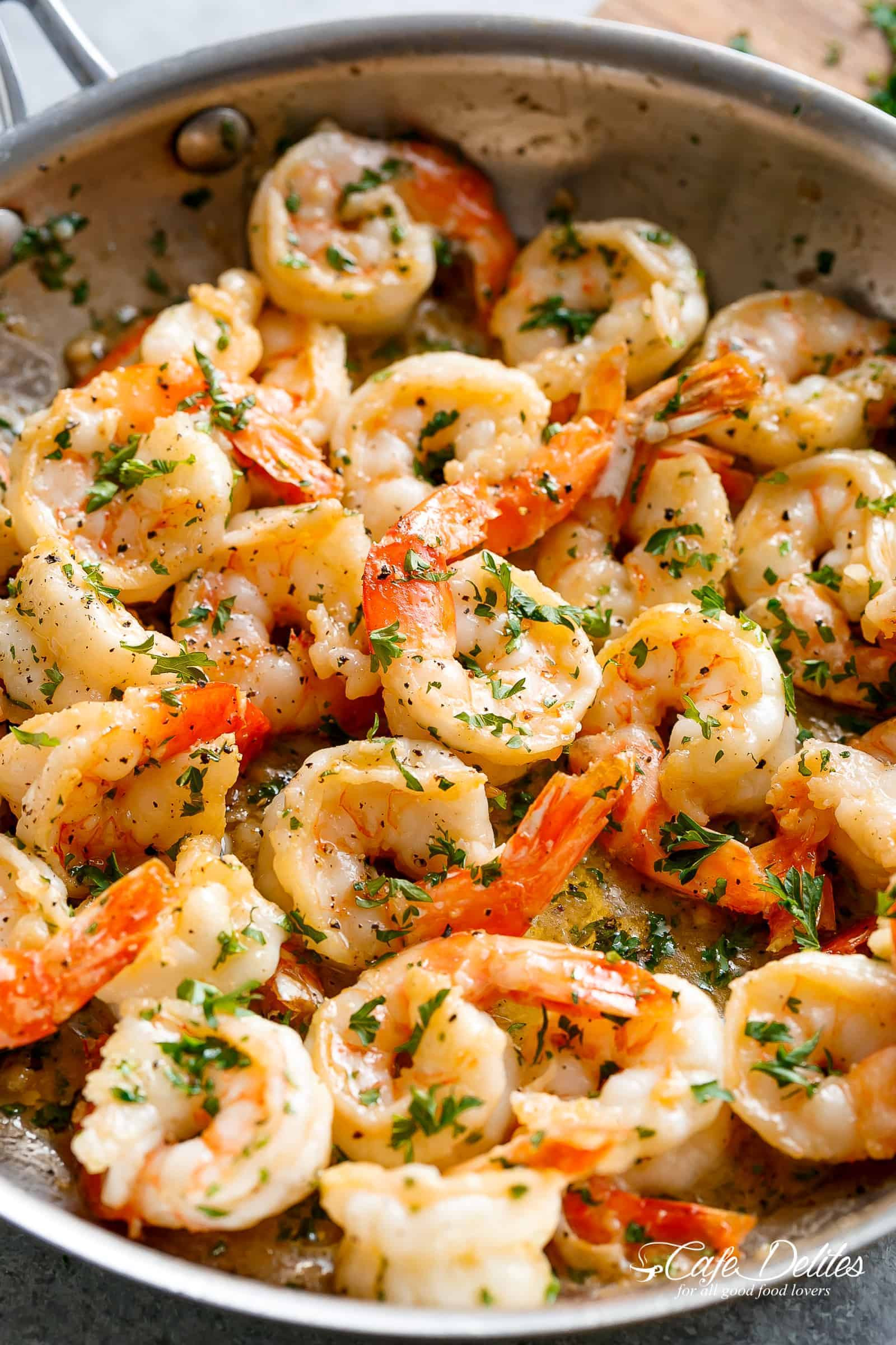 Garlic Butter Shrimp Pasta Recipe
 Garlic Butter Shrimp Scampi Cafe Delites