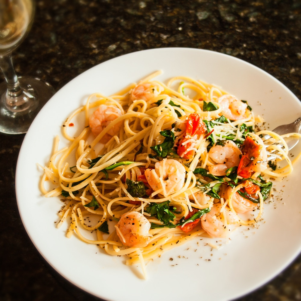 Garlic Butter Shrimp Pasta Recipe
 Garlic Butter Shrimp Pasta with White Wine Recipe