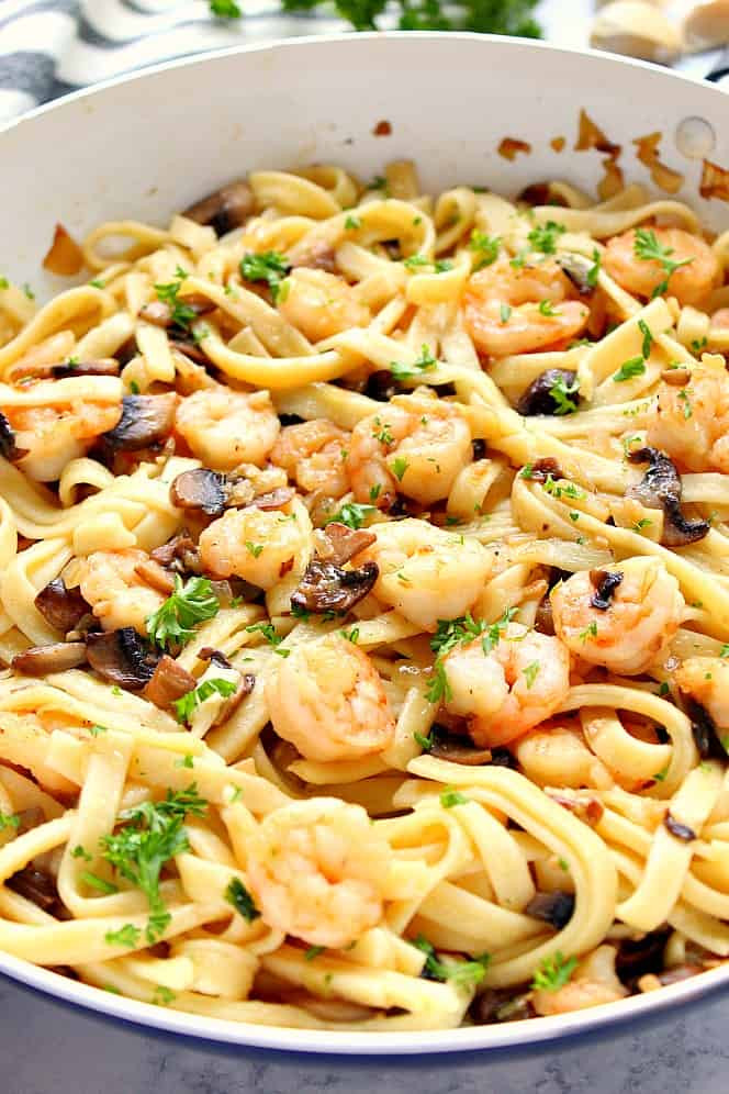 Garlic Butter Shrimp Pasta Recipe
 Garlic Butter Mushroom Shrimp Pasta Recipe Crunchy