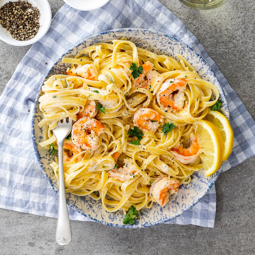 Garlic Butter Shrimp Pasta Recipe
 Creamy lemon garlic shrimp pasta Simply Delicious