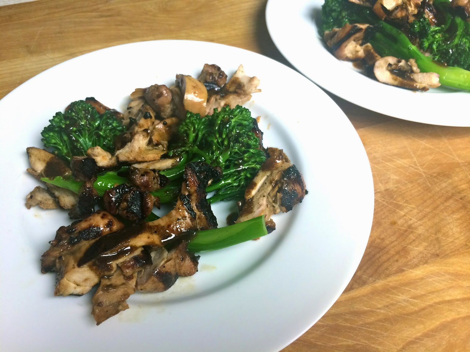 Gas Grilled Chicken Thighs
 Gas Grilled Chicken Thighs and Broccolini with an Asian Flair