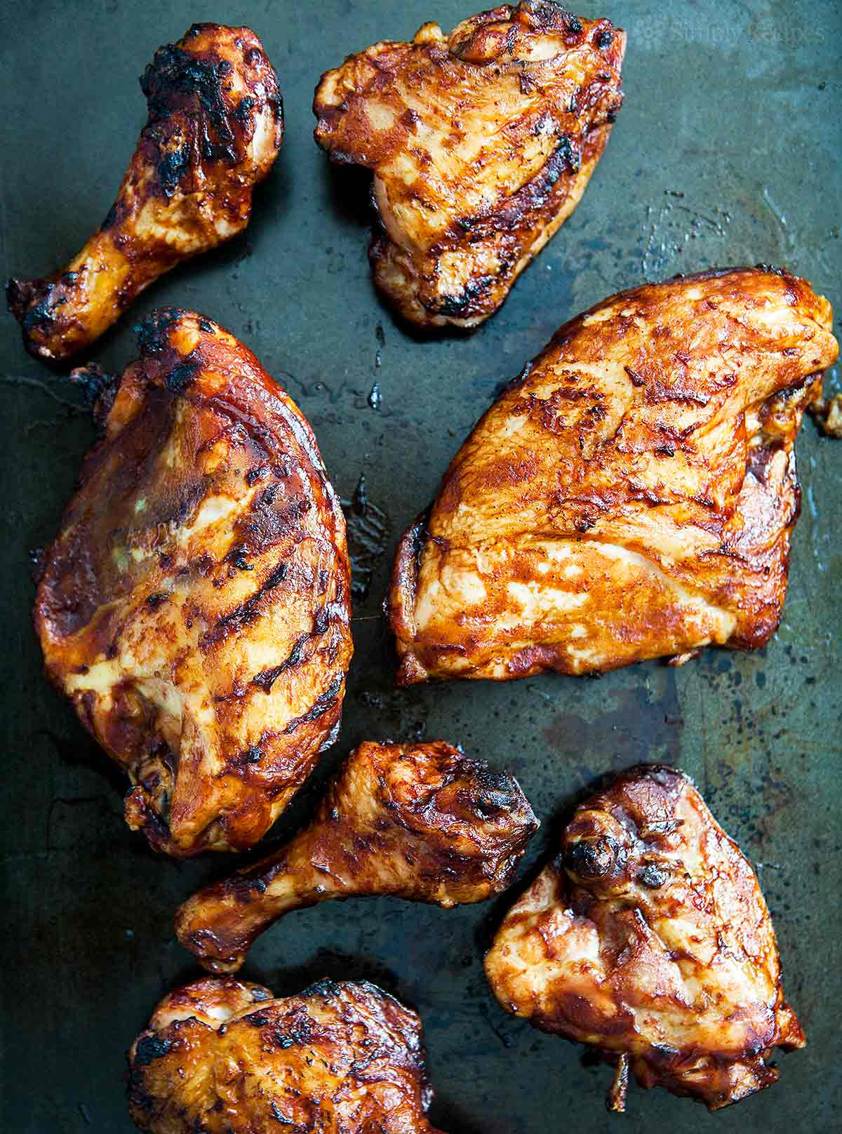 Gas Grilled Chicken Thighs
 Barbecued Chicken on the Grill Recipe