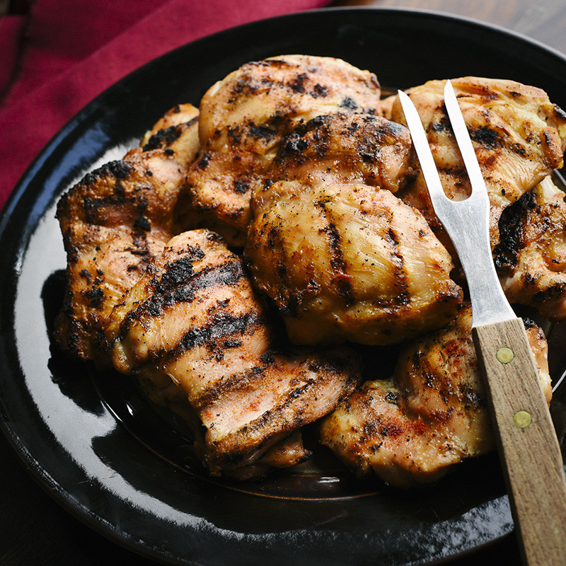 Gas Grilled Chicken Thighs
 Basic Grilled Chicken Thighs