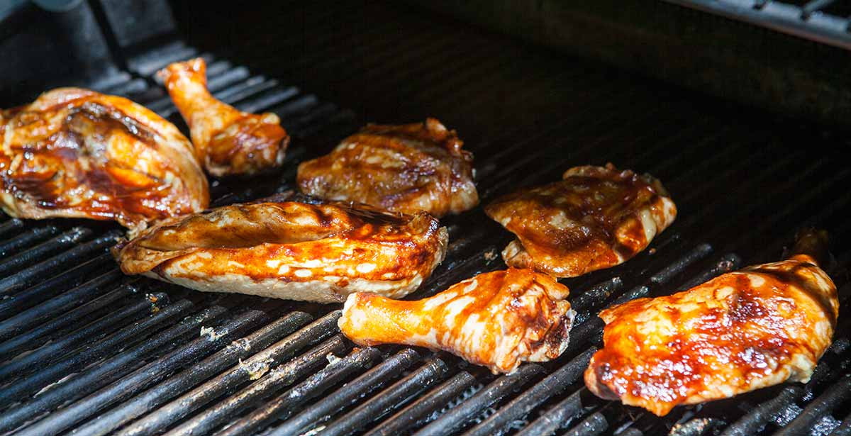 Gas Grilled Chicken Thighs
 Barbecued Chicken on the Grill Recipe