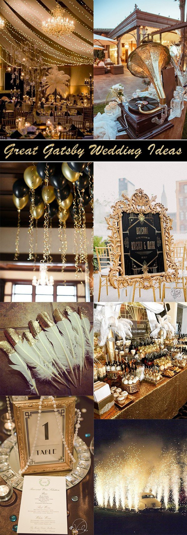 Gatsby Themed Wedding
 30 Great Gatsby Vintage Wedding Ideas for 2018 Trends Oh