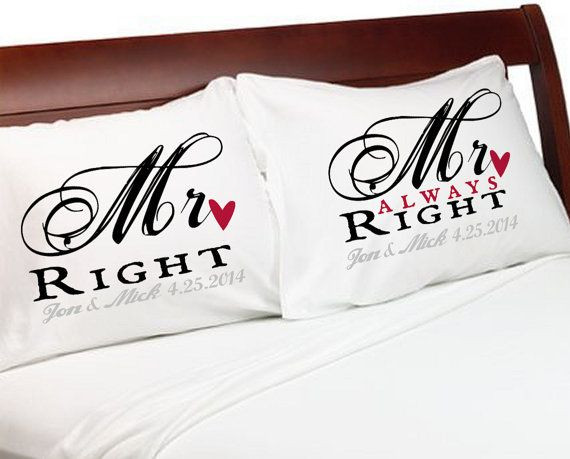 Gay Valentines Gift Ideas
 My Half Your Half Pillows Pillow Cases My Side Your Side