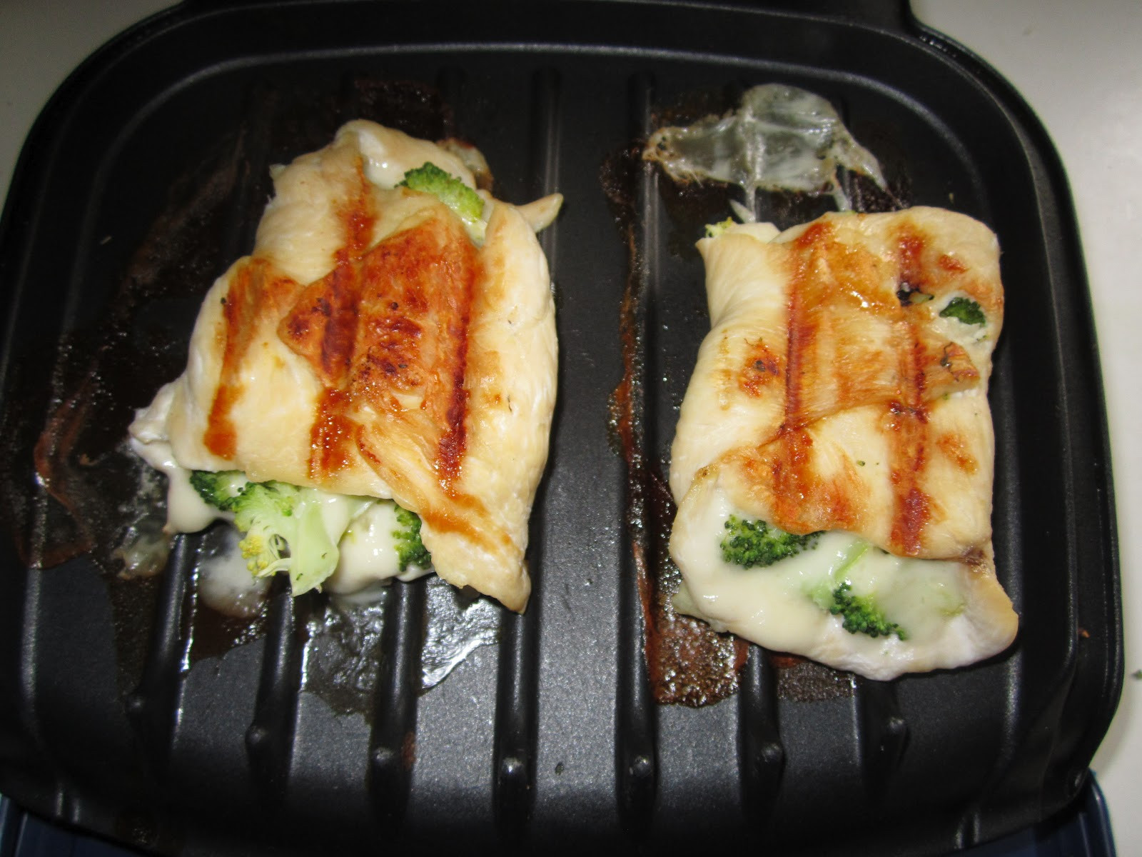 George Foreman Grill Chicken Breasts
 DIY Life Stuffed Chicken Breasts with Broccoli & Cheese