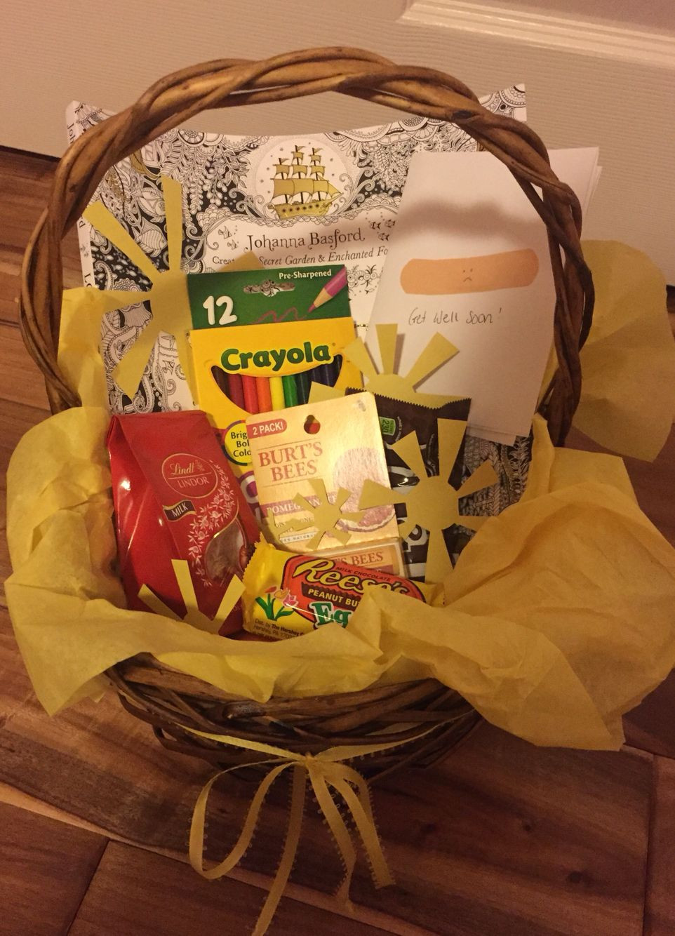 Get Well Gift Basket Ideas After Surgery
 Get well basket Basket of sunshine After surgery t