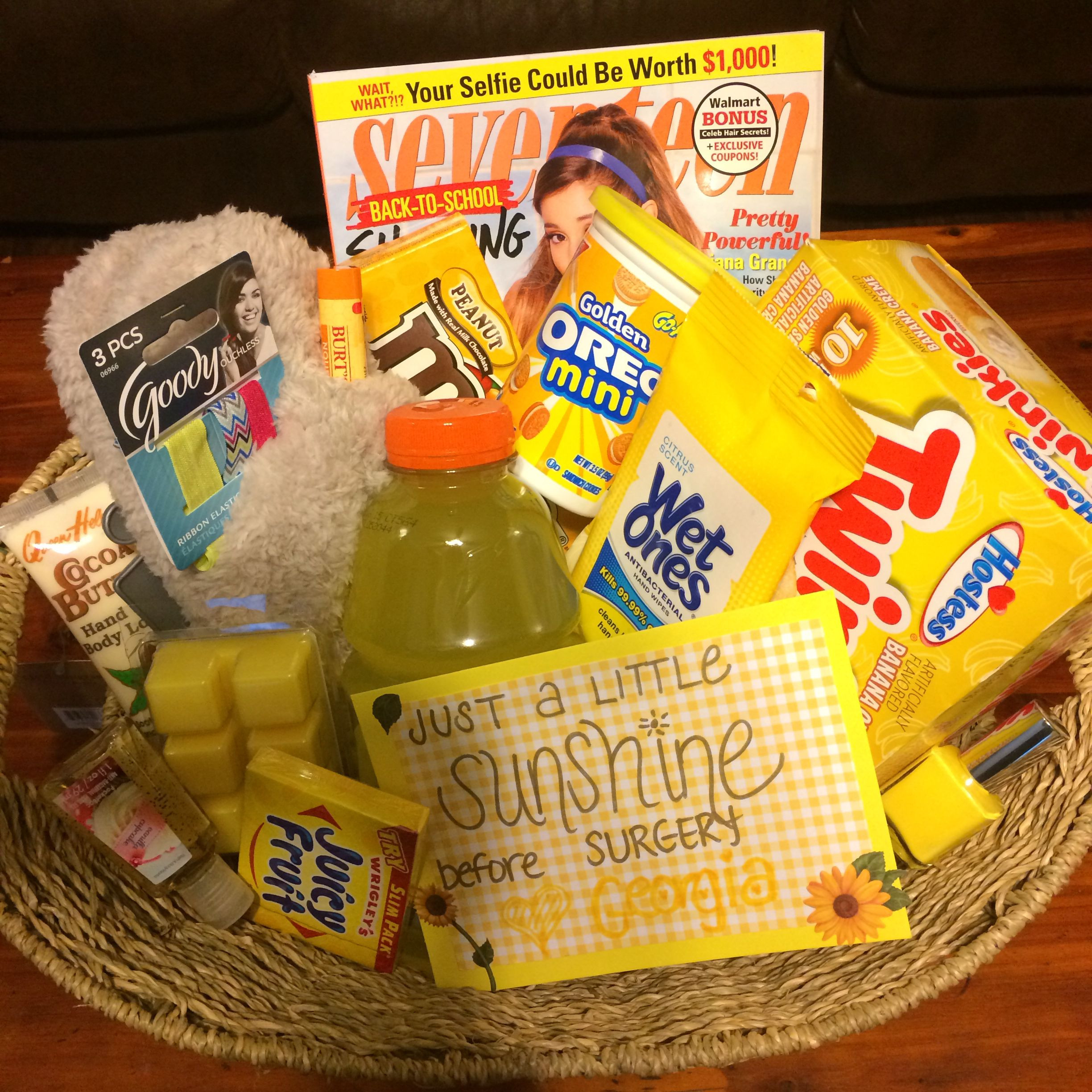 Get Well Gift Basket Ideas After Surgery
 Surgery t basket