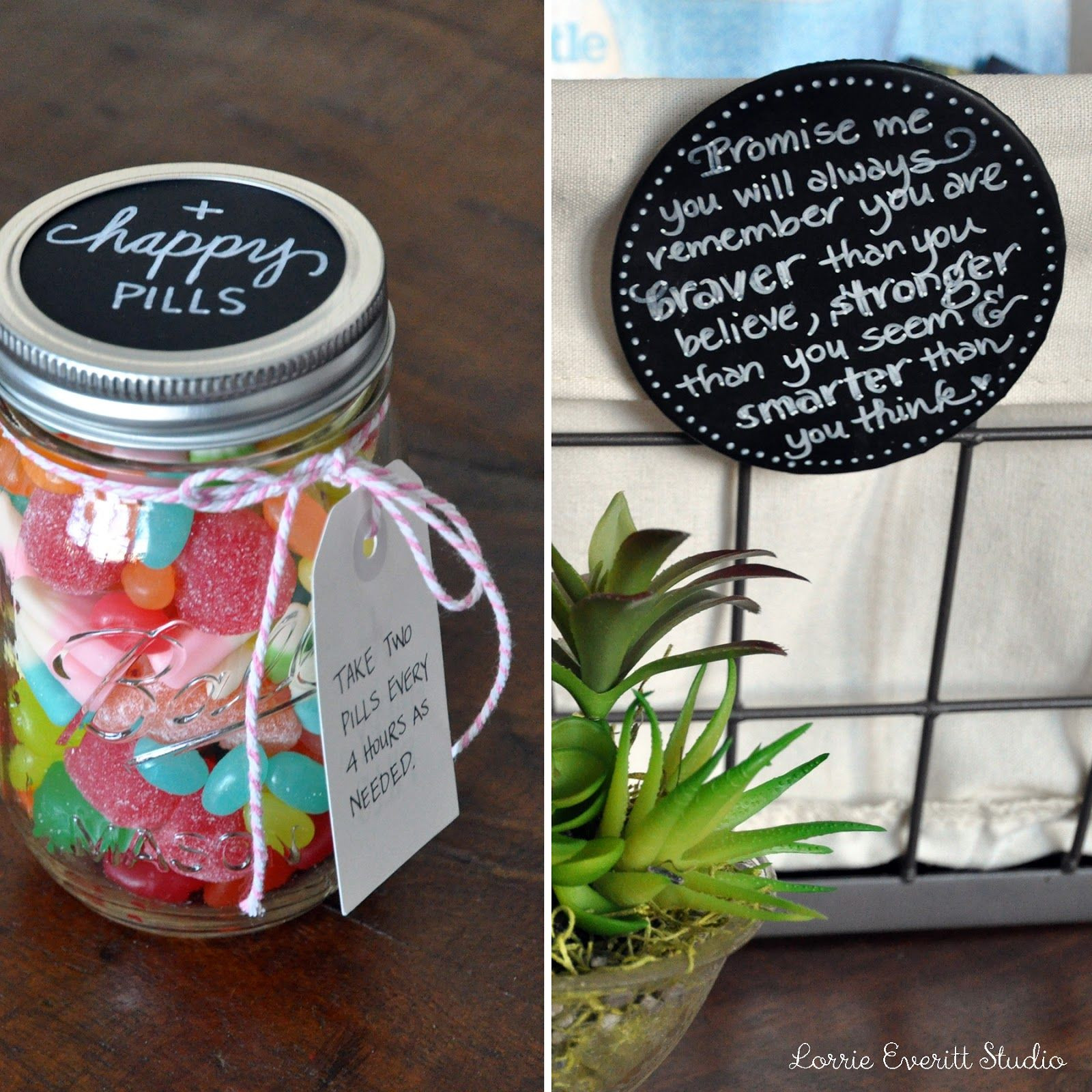 Get Well Gifts For Kids With Broken Arm
 "happy pills" can s in a jars t idea to make with