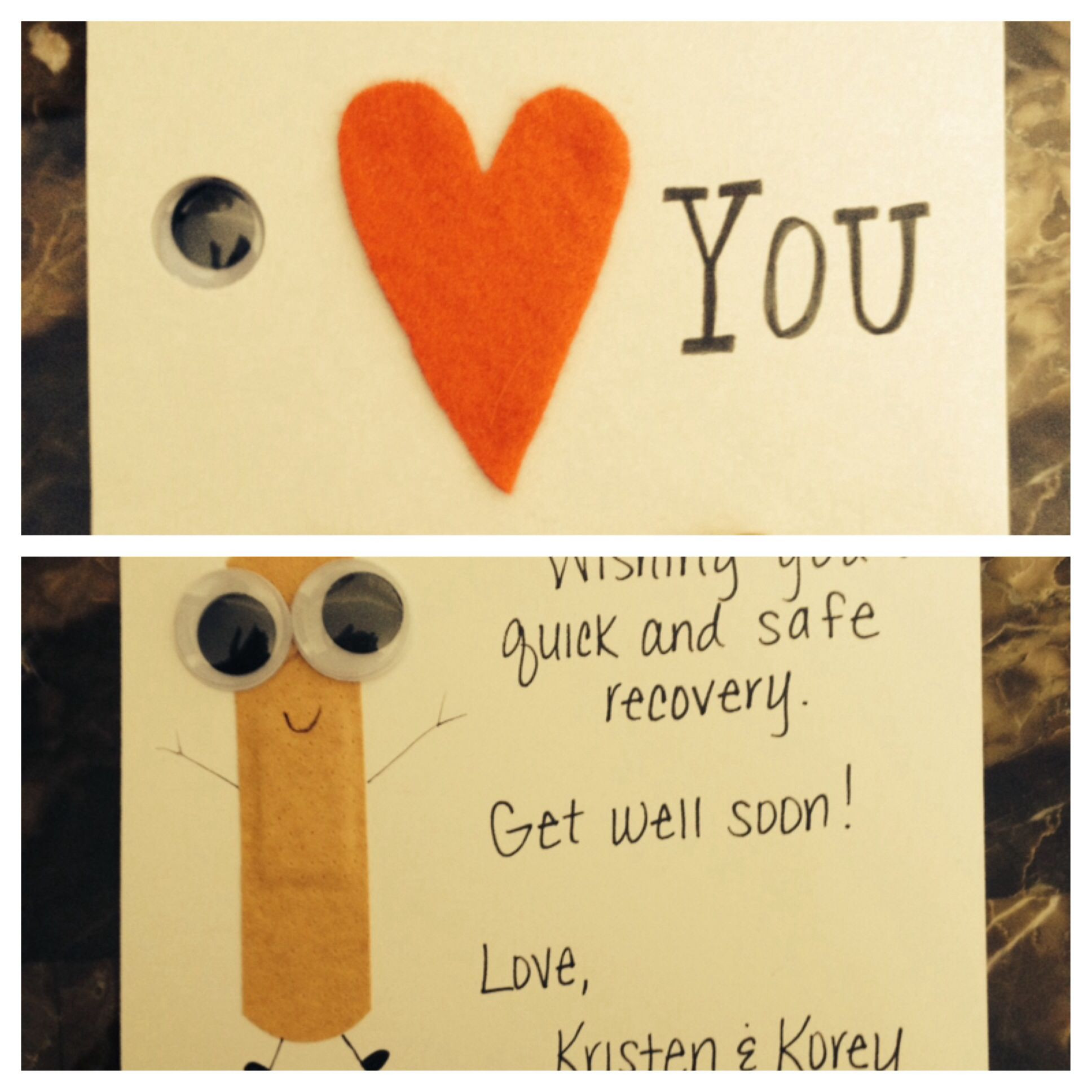 Get Well Soon Gifts For Kids
 DIY Get well soon card Projects by me Pinterest