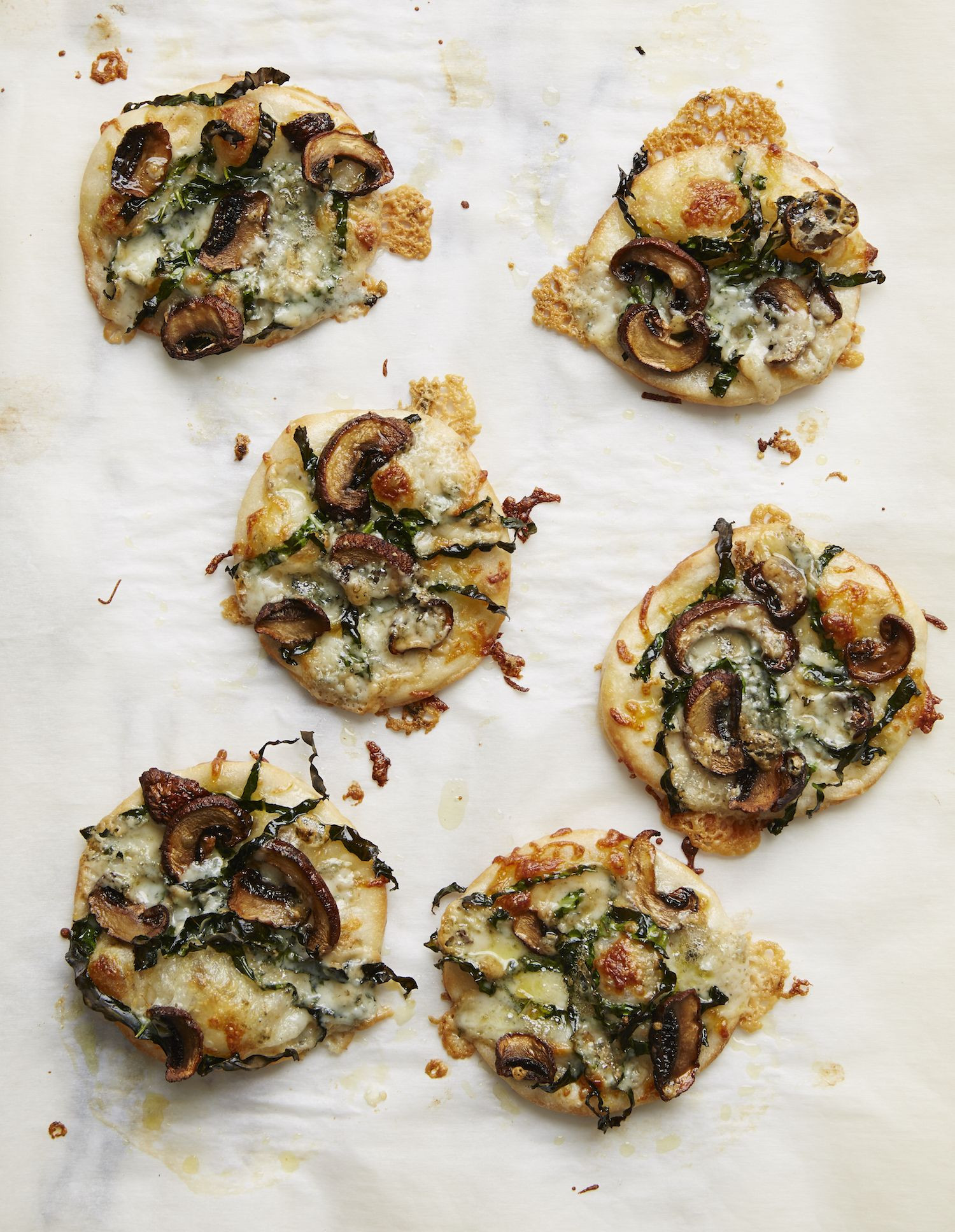 Giada Stuffed Mushroom
 Roasted Mushroom and Kale Pizzette in 2020