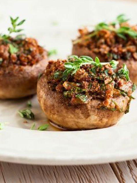 Giada Stuffed Mushroom
 Stuffed Mushrooms Studded with Salami Recipe