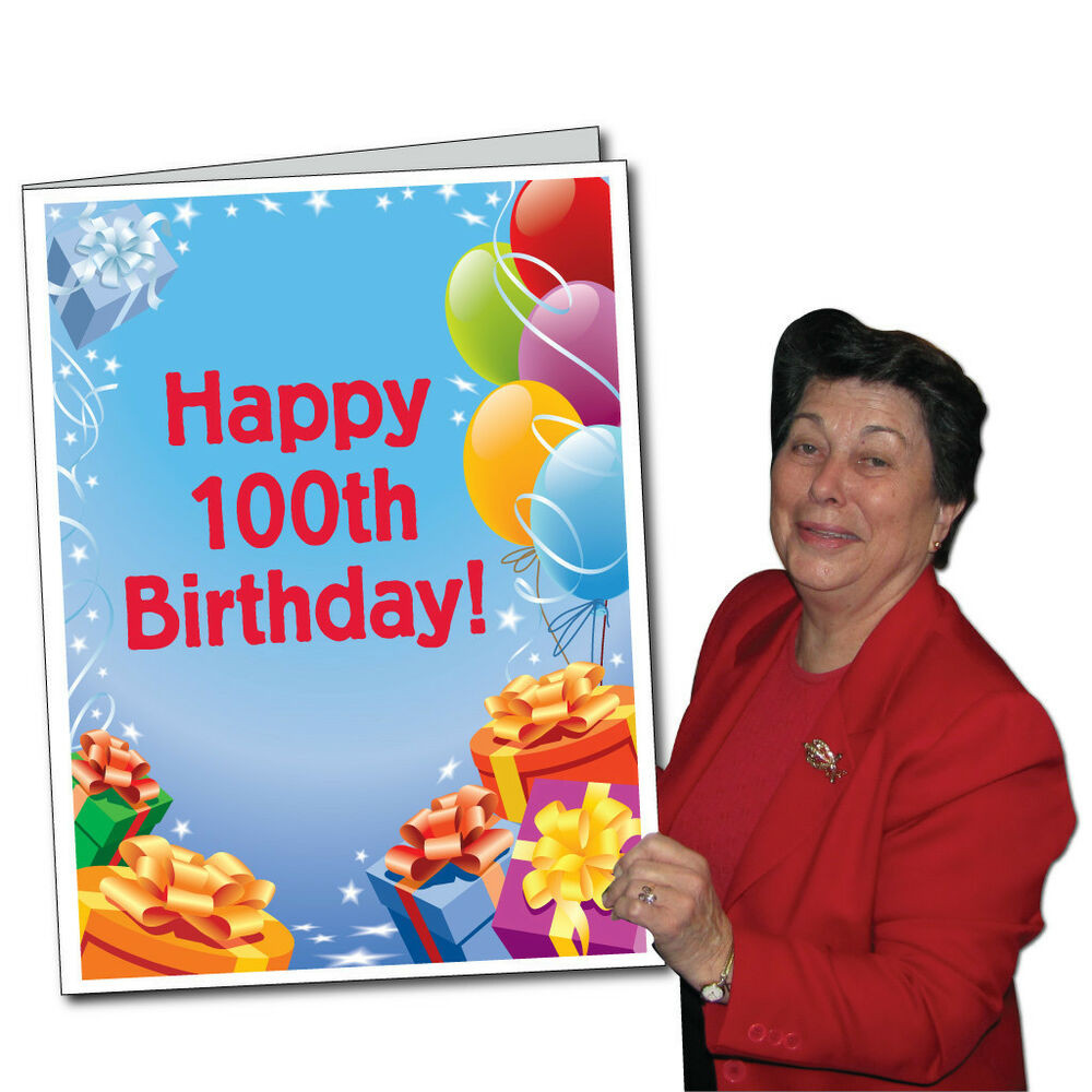 Giant Birthday Cards
 Big Funny Cards 10th 100th Birthday Cards