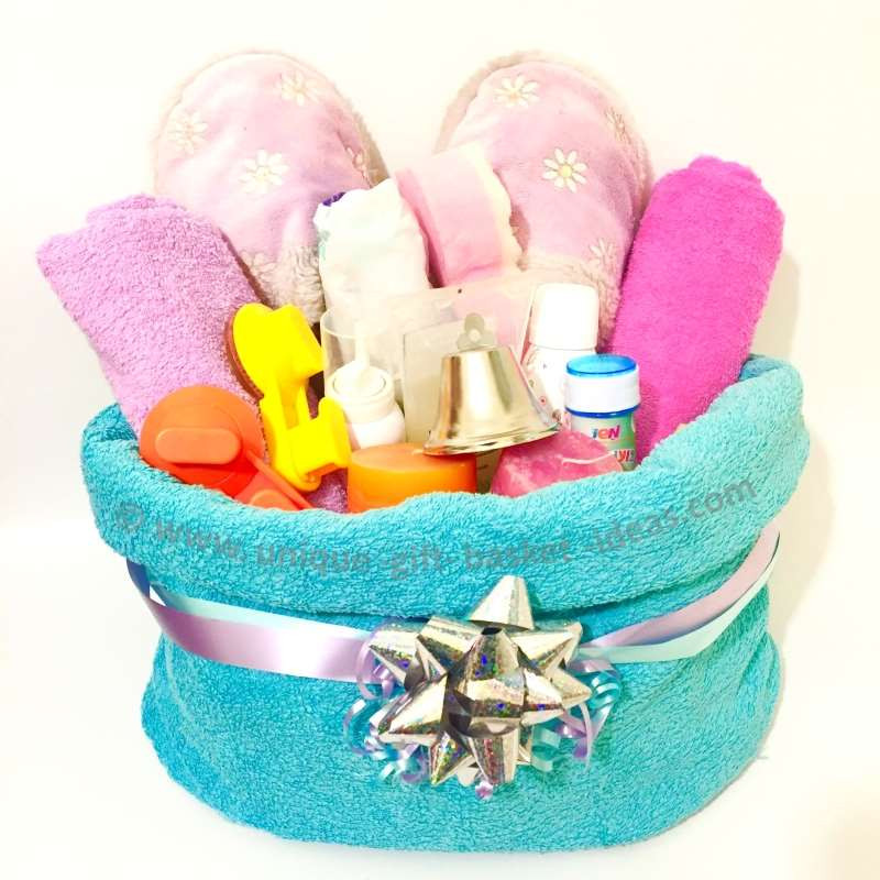 Gift Basket Container Ideas
 Towel Gift Basket Container Unique Gift Basket Ideas