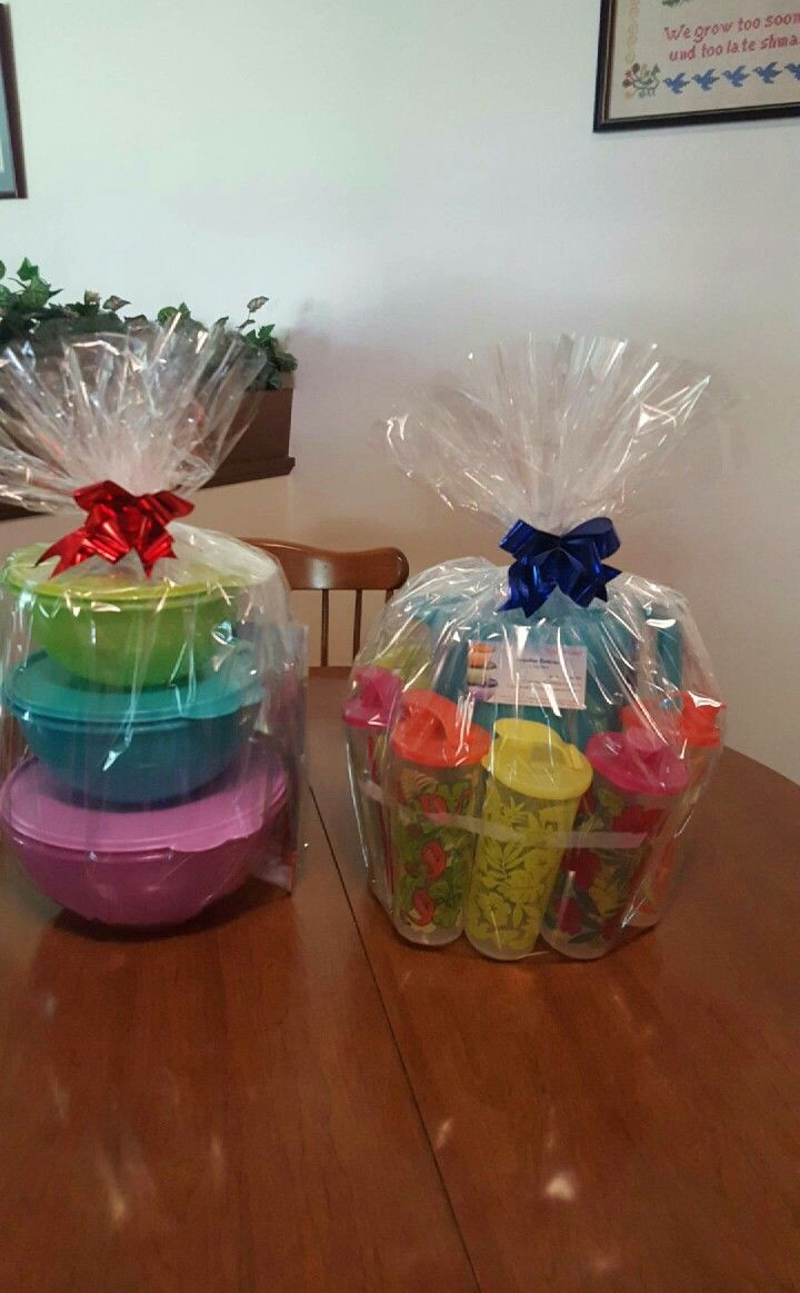 Gift Basket Container Ideas
 Tupperware Basket raffle benefit