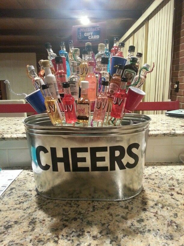 Gift Basket Ideas For Auctions
 Booze Bouquet I made for a silent auction