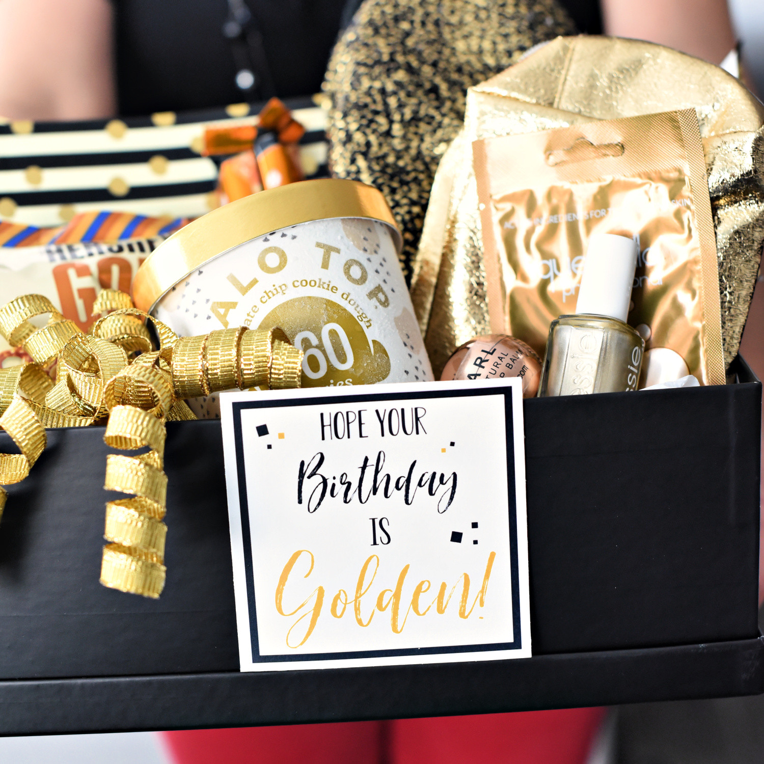 Gift Basket Ideas For Birthdays
 Golden Birthday Gift Idea – Fun Squared