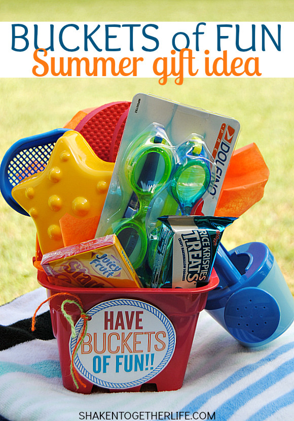 Gift Basket Ideas For Children
 Buckets of Fun Summer Gift