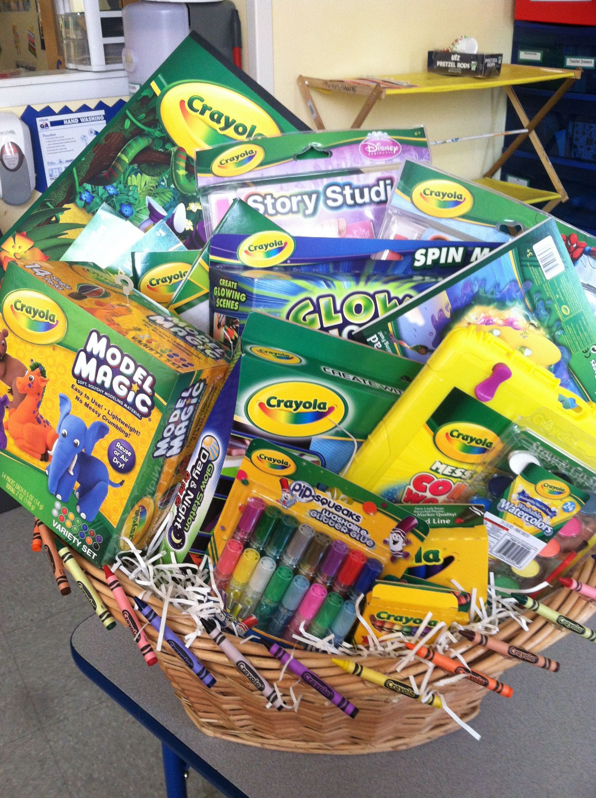 Gift Basket Ideas For Children
 Crayola t basket