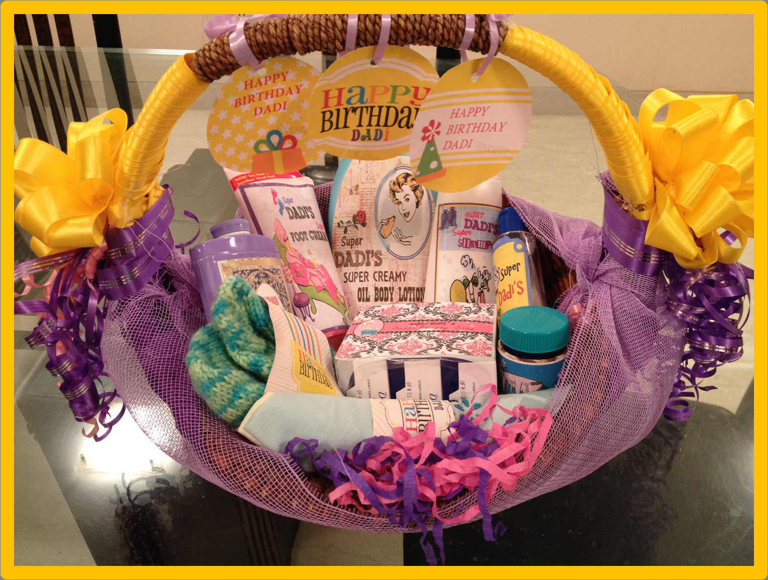 Gift Basket Ideas For Grandparents
 Super Grandma Birthday Hamper