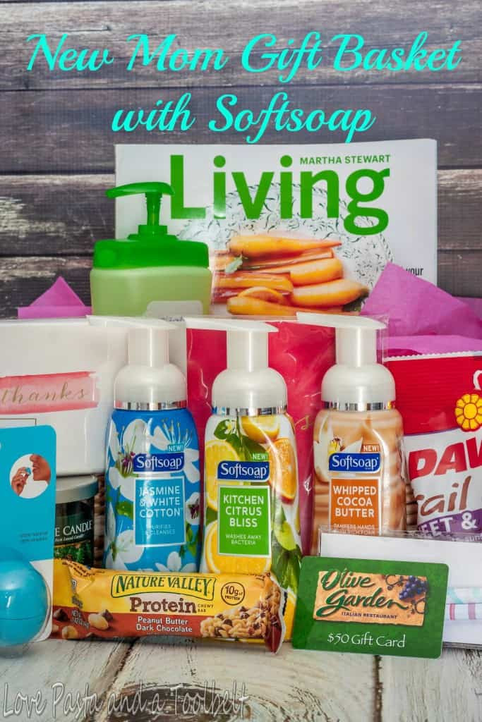 Gift Basket Ideas New Moms
 New Mom Gift Basket with Softsoap Love Pasta and a