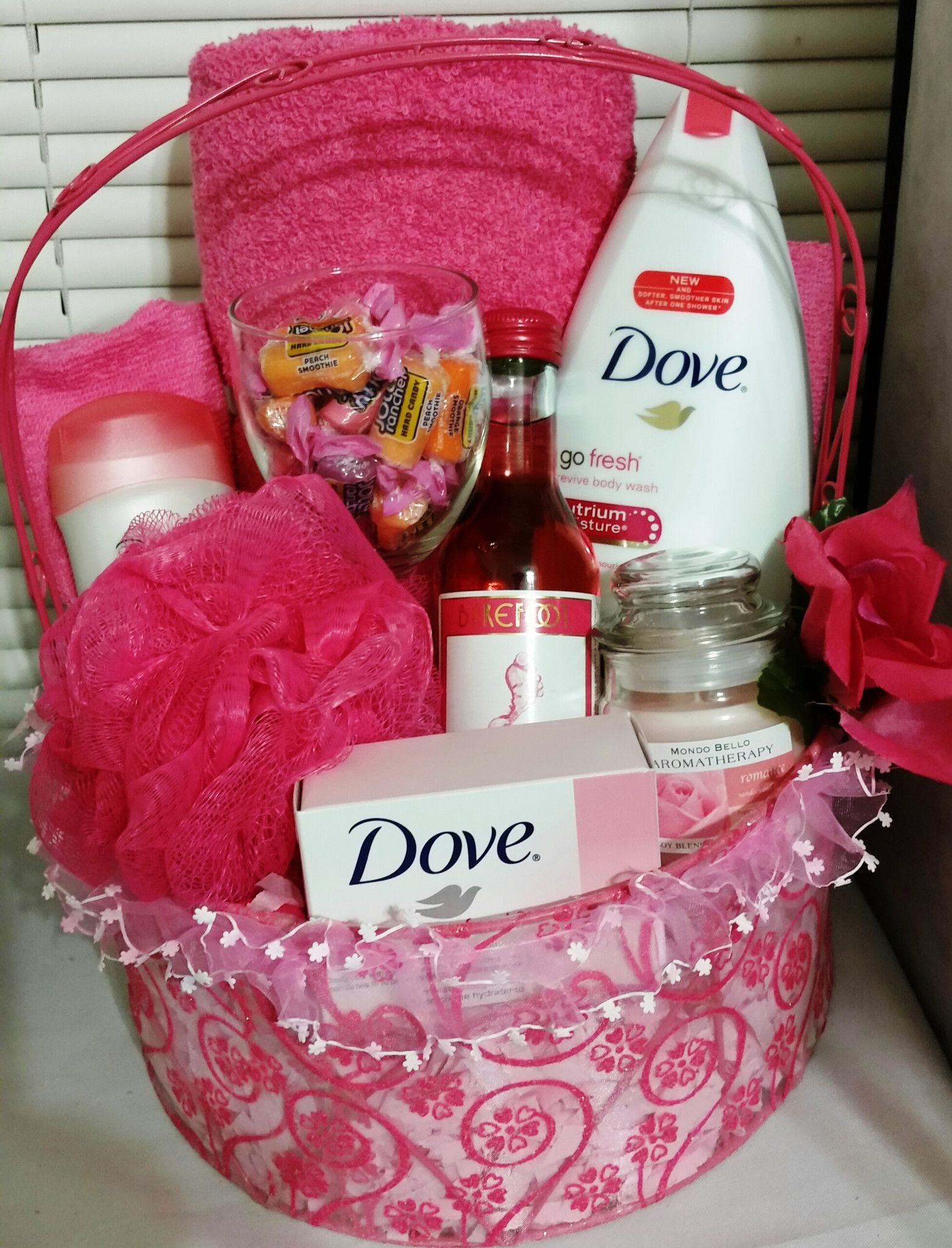 Gift Basket Ideas Women
 Dove Bath Basket Pomegranate and Lemon Verbena