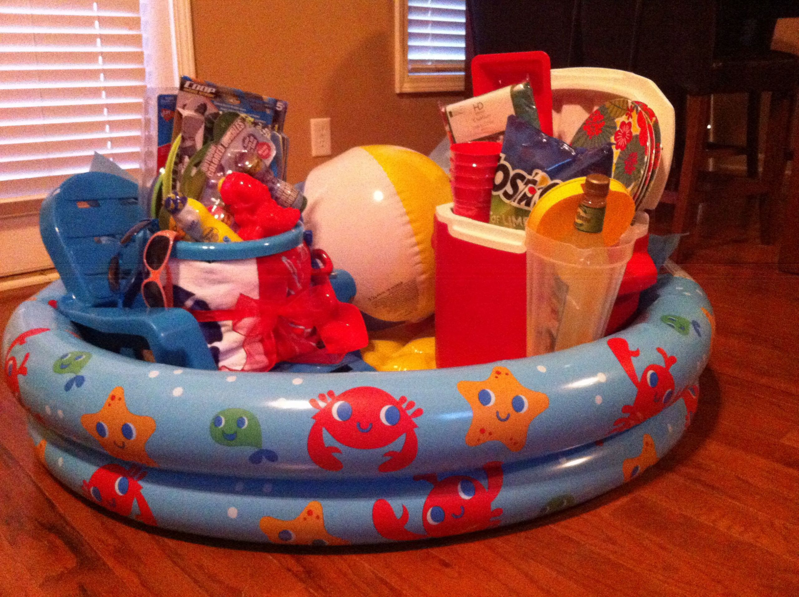 Gift Basket Theme Ideas Fundraiser
 Beach fundraiser basket