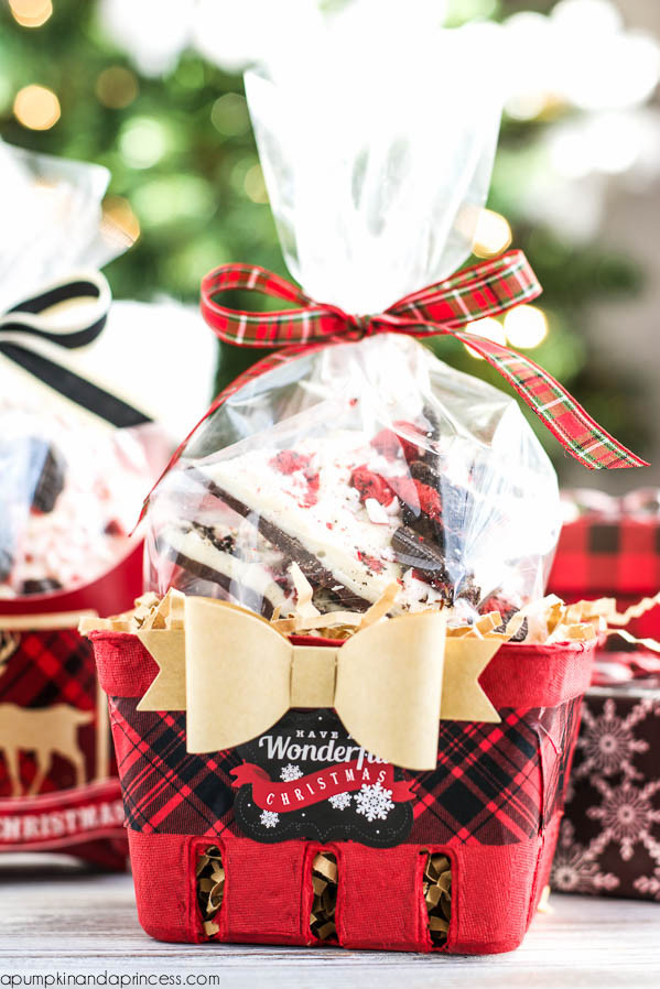 Gift Basket Wrapping Ideas
 Oreo Peppermint Bark Food Gift Wrapping Ideas A